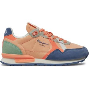 Sneakers Pepe Jeans Brit Print G PGS40001 Lagoon Blue 539 34 female