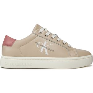 Sneakers Calvin Klein Jeans Classic Cupsole Laceup YW0YW01269 Eggshell/Ash Rose 02U 36 female