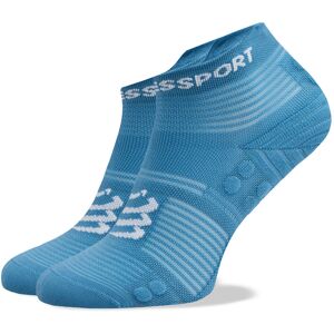 Hohe Unisex-Socken Compressport Pro Racing V4.0 Run Low XU00047B Niagara Blue/White 45_48 unisex