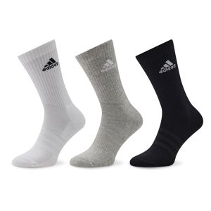 3er-Set hohe Unisex-Socken adidas Cushioned Crew IC1311 Medium Grey Heather/White/Black 34_36 unisex