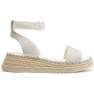 Espadrilles Calvin Klein Jeans Sporty Wedge Rope Su Con YW0YW00977 Creamy White/Bright White 0F9 36 female