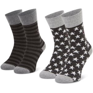 2er-Set hohe Unisex-Socken Tommy Hilfiger 100000816 Black 200 27_30 female