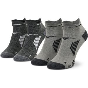 2er-Set hohe Unisex-Socken Mizuno Act Train Mid 2p J2GX1055Z09 Grau 35_37 unisex