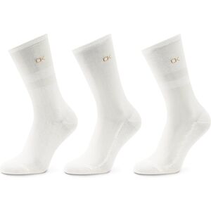 3er-Set hohe Damensocken Calvin Klein 701219848 White 001 00 female