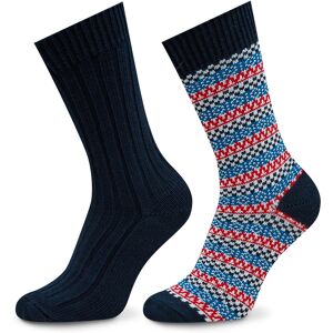 2er-Set hohe Unisex-Socken Pepe Jeans PMU30005 Navy 595 36_41 unisex