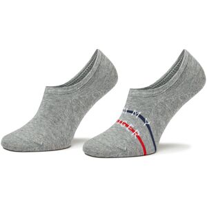 2er-Set Herren Sneakersocken Tommy Hilfiger 701222189 Mid Grey Melange 002 43_46 male