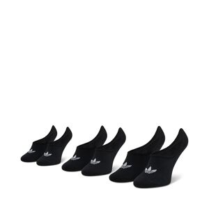 3er-Set Unisex-Sneakersocken adidas No-Show Socks 3P FM0677 Black 43_45 unisex