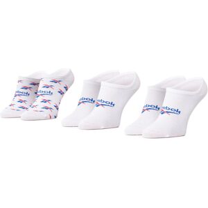 3er-Set Unisex-Sneakersocken Reebok Cl Fo Invisible Sock 3P GG6680 White/Vecblu/Vecred 46_48 unisex