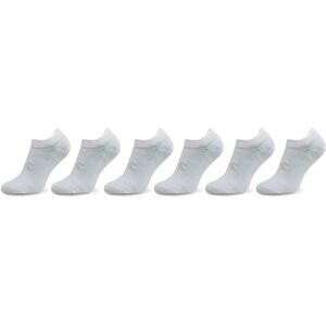 Set 6 Paar Knöchelsocken Unisex Under Armour Ua Essential No Show 6Pk 1382611-100 White/White/Halo Gray L unisex