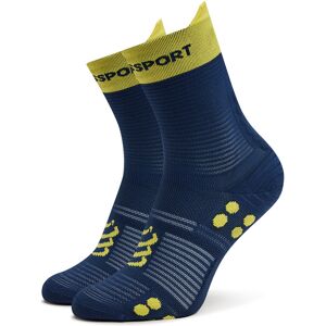 Hohe Unisex-Socken Compressport Pro Racing V4.0 Run High XU00046B Blues/Green Sheen 45_48 unisex