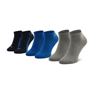 3er-Set niedrige Unisex-Socken Puma 907951 03 Nawy/Grey/Strong Blue 35_38 unisex