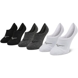 3er-Set Herren Sneakersocken Mizuno Super Short Socks 3P J2GX005577 White/Black/Grey 38_40 male