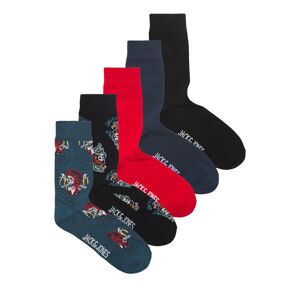 5er-Set hohe Herrensocken Jack&Jones 12237456 Black 4240602 40_45 male