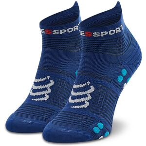 Hohe Unisex-Socken Compressport Pro Racing Socks V4.0 Run Low XU00047B_533 Sodalite/Fluo Blue 35_38 unisex