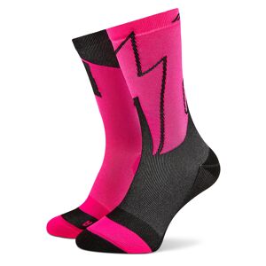 Hohe Unisex-Socken Dynafit No Pain No Gain Sk 08-0000071612 Pink Glo Black Out 6072 0910 43_46 unisex
