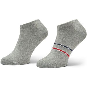 2er-Set niedrige Herrensocken Tommy Hilfiger 701222188 Mid Grey Melange 002 43_46 male