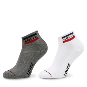 2er-Set hohe Herrensocken Levi's® 37157-0146 White/Grey 39_42 male