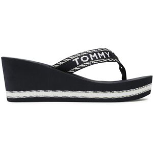 Zehentrenner Tommy Hilfiger Webbing H Wedge Sandal FW0FW07149 Space Blue 0GY 40 female