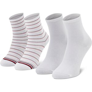 2er-Set hohe Damensocken Tommy Hilfiger 100002817 White 001 39_42 female