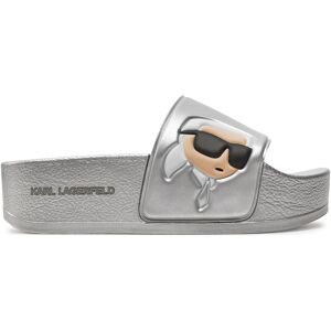 Pantoletten KARL LAGERFELD KL80805N Silver Rubber VSL 41 female