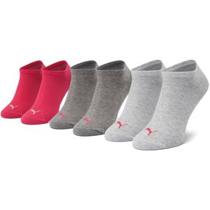 3er-Set hohe Damensocken Puma 906807 12 Grau 39_42 female