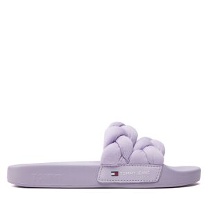 Pantoletten Tommy Jeans Tjw Braided Slide EN0EN02450 Lavender Flower W06 37 female