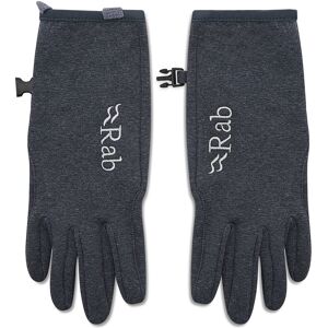 Herrenhandschuhe Rab Geon Gloves QAJ-01-BL-S Black/Steel Marl XS male