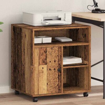 vidaXL Druckerständer Altholz 60 x 50 x 67 cm Holzwerkstoff - Braun vidaXL Druckerständer Altholz 60 x 50 x 67 cm Holzwerkstoff - Braun