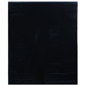 vidaXL Fensterfolie Statisch Matt Schwarz 45x1000 cm PVC - Schwarz