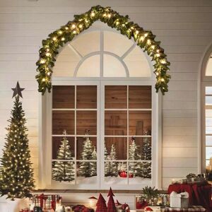 vidaXL Weihnachtsgirlande mit LED-Leuchten 5 m - Grün vidaXL Weihnachtsgirlande mit LED-Leuchten 5 m - Grün