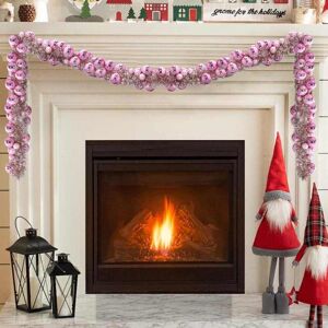 vidaXL Weihnachtskugelgirlande Rosa 186 cm Polystyrol - Rosa vidaXL Weihnachtskugelgirlande Rosa 186 cm Polystyrol - Rosa