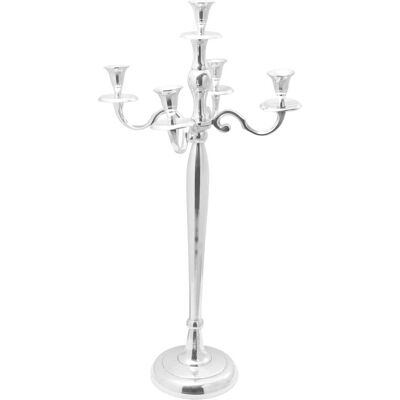 vidaXL Kerzenhalter Silber 32 x 32 x 79,5 cm Aluminium - Silber vidaXL Kerzenhalter Silber 32 x 32 x 79,5 cm Aluminium - Silber