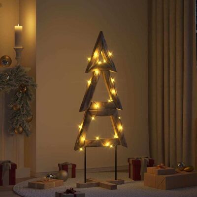 vidaXL Weihnachtsbaum mit Ständer Braun 149,5 cm Massivholz Teak - Braun vidaXL Weihnachtsbaum mit Ständer Braun 149,5 cm Massivholz Teak - Braun