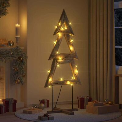 vidaXL Weihnachtsbaum mit Ständer Braun 181 cm Massivholz Teak - Braun vidaXL Weihnachtsbaum mit Ständer Braun 181 cm Massivholz Teak - Braun