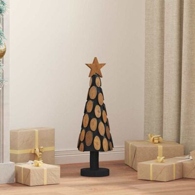 vidaXL Weihnachtsbaum mit Ständer Braun 61 cm Massivholz Teak - Braun vidaXL Weihnachtsbaum mit Ständer Braun 61 cm Massivholz Teak - Braun