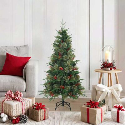 vidaXL Künstlicher klappbarer Weihnachtsbaum mit Ständer Grün 120 cm - Grün vidaXL Künstlicher klappbarer Weihnachtsbaum mit Ständer Grün 120 cm - Grün