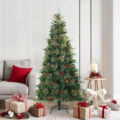 vidaXL Künstlicher klappbarer Weihnachtsbaum mit Ständer Grün 180 cm - Grün vidaXL Künstlicher klappbarer Weihnachtsbaum mit Ständer Grün 180 cm - Grün