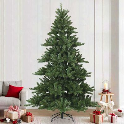 vidaXL Künstlicher klappbarer Weihnachtsbaum Grün 240 cm PVC, Stahl - Grün vidaXL Künstlicher klappbarer Weihnachtsbaum Grün 240 cm PVC, Stahl - Grün