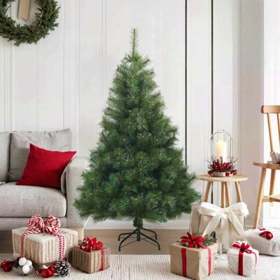vidaXL Künstlicher klappbarer Weihnachtsbaum Grün 120 cm PVC, Stahl - Grün vidaXL Künstlicher klappbarer Weihnachtsbaum Grün 120 cm PVC, Stahl - Grün