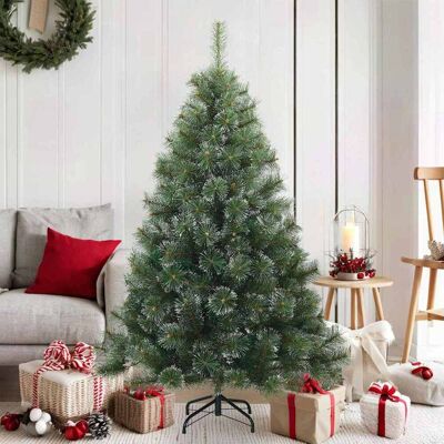 vidaXL Künstlicher Scharnier-Weihnachtsbaum schneebedeckt Grün 150 cm - Grün vidaXL Künstlicher Scharnier-Weihnachtsbaum schneebedeckt Grün 150 cm - Grün
