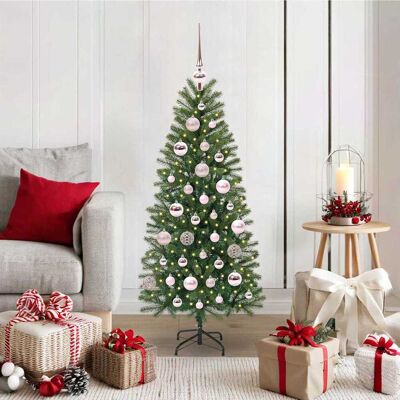 vidaXL Künstlicher Weihnachtsbaum mit 150 LEDs Grün 120 cm PE und PVC - Grün vidaXL Künstlicher Weihnachtsbaum mit 150 LEDs Grün 120 cm PE und PVC - Grün