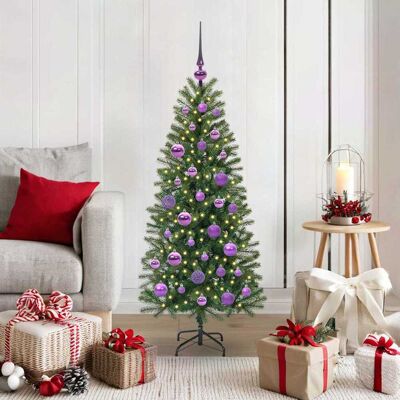 vidaXL Künstlicher Weihnachtsbaum mit 150 LEDs Grün 120 cm PE und PVC - Grün vidaXL Künstlicher Weihnachtsbaum mit 150 LEDs Grün 120 cm PE und PVC - Grün