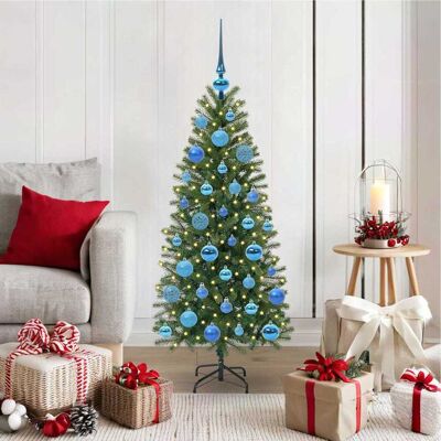 vidaXL Künstlicher Weihnachtsbaum mit 150 LEDs Grün 120 cm PE und PVC - Grün vidaXL Künstlicher Weihnachtsbaum mit 150 LEDs Grün 120 cm PE und PVC - Grün
