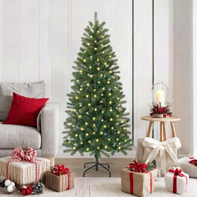 vidaXL Künstlicher Weihnachtsbaum mit 150 LEDs Grün 150 cm PE und PVC - Grün vidaXL Künstlicher Weihnachtsbaum mit 150 LEDs Grün 150 cm PE und PVC - Grün