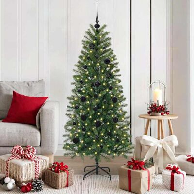 vidaXL Künstlicher Weihnachtsbaum mit 150 LEDs Grün 150 cm PE und PVC - Grün vidaXL Künstlicher Weihnachtsbaum mit 150 LEDs Grün 150 cm PE und PVC - Grün
