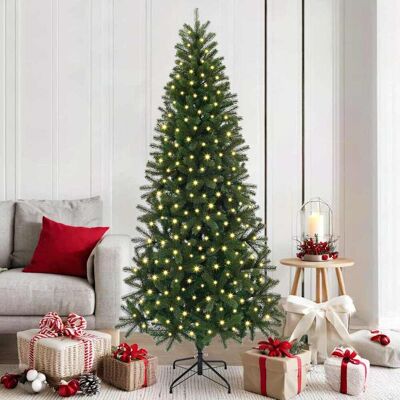 vidaXL Künstlicher Weihnachtsbaum mit 300 LEDs Grün 180 cm PE und PVC - Grün vidaXL Künstlicher Weihnachtsbaum mit 300 LEDs Grün 180 cm PE und PVC - Grün