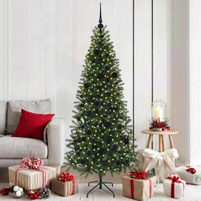 vidaXL Künstlicher Weihnachtsbaum mit 300 LEDs Grün 180 cm PE und PVC - Grün vidaXL Künstlicher Weihnachtsbaum mit 300 LEDs Grün 180 cm PE und PVC - Grün