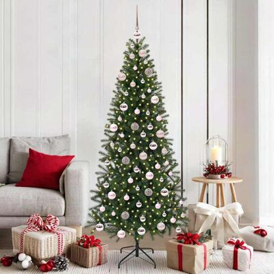 vidaXL Künstlicher Weihnachtsbaum mit 300 LEDs Grün 180 cm PE und PVC - Grün vidaXL Künstlicher Weihnachtsbaum mit 300 LEDs Grün 180 cm PE und PVC - Grün