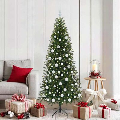 vidaXL Künstlicher Weihnachtsbaum mit 300 LEDs Grün 180 cm PE und PVC - Grün vidaXL Künstlicher Weihnachtsbaum mit 300 LEDs Grün 180 cm PE und PVC - Grün