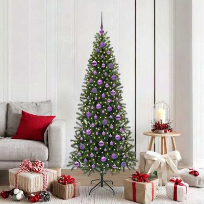 vidaXL Künstlicher Weihnachtsbaum mit 300 LEDs Grün 180 cm PE und PVC - Grün vidaXL Künstlicher Weihnachtsbaum mit 300 LEDs Grün 180 cm PE und PVC - Grün